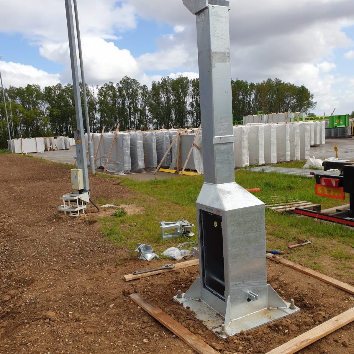 12m Camera Column Installation