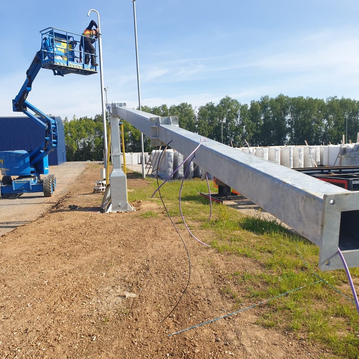 12m Camera Column Installation