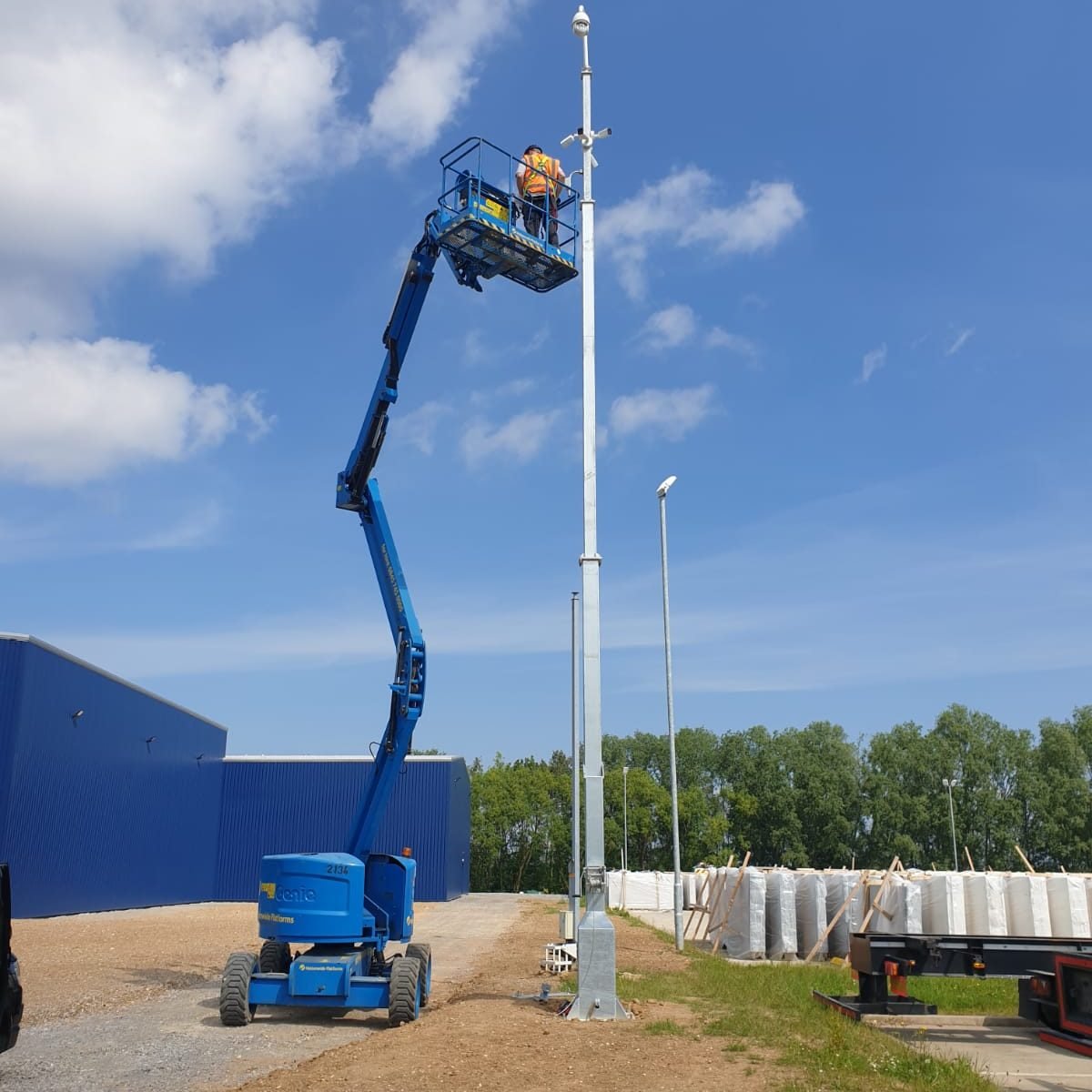 12m Camera Column Installation